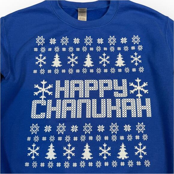 Happy Chanukah Sweatshirt Small - Picture 2 of 6